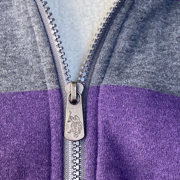 US Polo Assn. Junior's Striped Fleece Hoodie - Picture 6 of 11